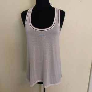 Vince Rayon Ladder Stitch Tank, White, NWT M